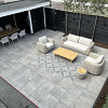 Actietegel Keramiek op Beton 60x60x4 cm Ambienti Greige Flower