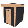 JWOODS Douglas Schuur 200x200 cm, Geschaafd met Zweeds Rabat Zwart