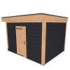 JWOODS Douglas Schuur 400x300 cm, Geschaafd met Zweeds Rabat Zwart