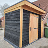 JWOODS Douglas Schuur 250x200 cm, Geschaafd met Zweeds Rabat Zwart
