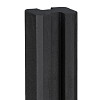 Sleufpaal tussenmodel tbv tuinscherm antraciet gecoat vlakke kop 10x10x190 cm