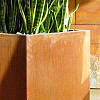 Corten Stalen Bloembak 40x40x100cm (lxbxh)