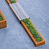 Corten Stalen Bloembak 100x40x40cm (lxbxh)