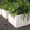 Plantenbak Carrez met bodem aluminium 40x40x40 cm