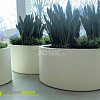 Plantenbak Ellipse standaard polyester RAL7021 115x80x60 cm
