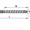 Wurth spaanplaatschroef assy 6x120/70 verzinkt kop met freesrand