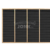 JWOODS Wand Modern 301 tot 400 cm - Zweeds rabat zwart enkelzijdig