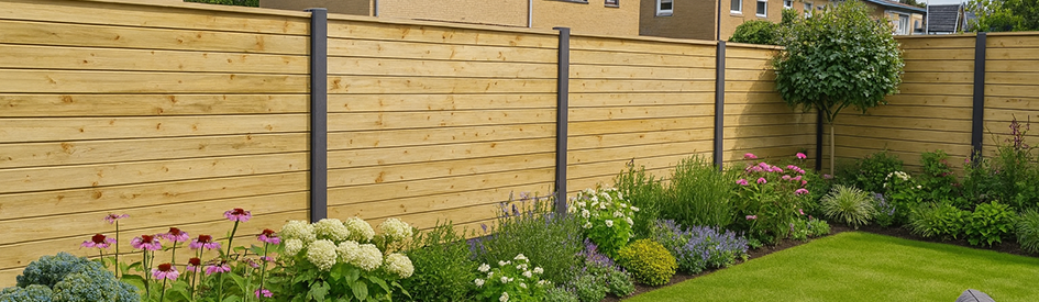 Betonnen Sleufpalen met Stapelset Blokhutprofiel