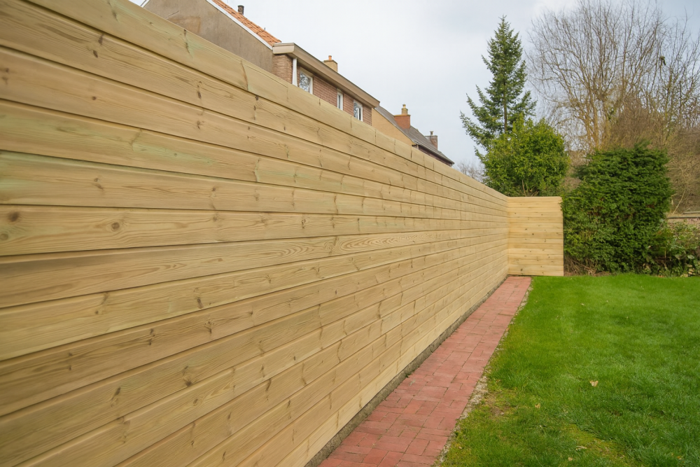 Grenen Geschaafde Rabatplanken