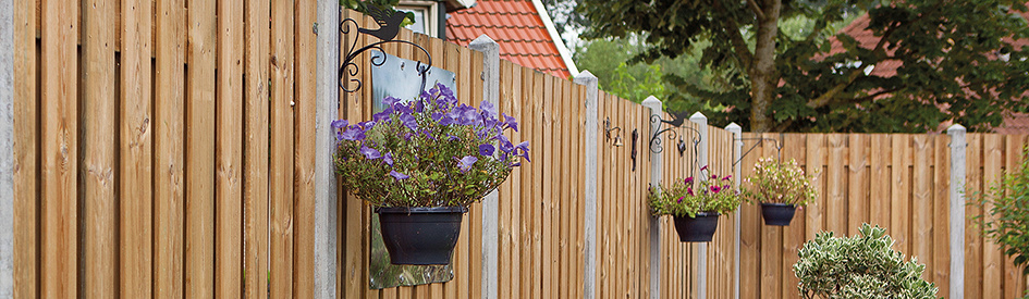 Hout Beton Schutting Grijs