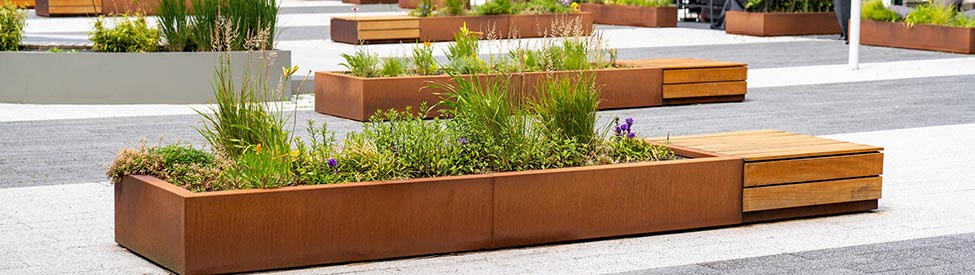 Keerwanden Cortenstaal