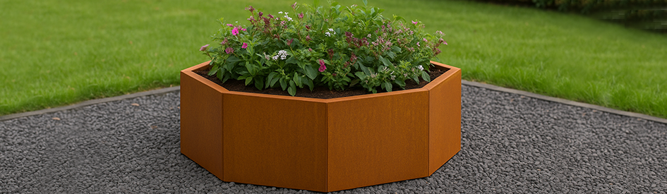 Achthoekige plantenbakken