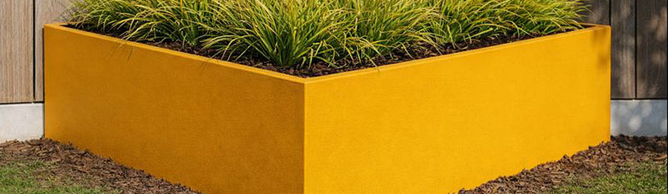 Driehoekige plantenbakken