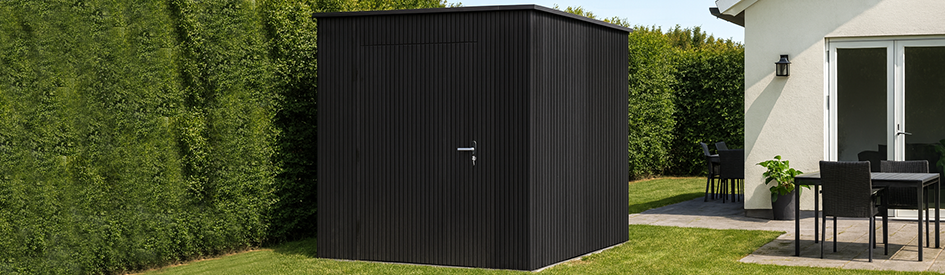 Berging Vuren Triple Profiel Zwart Verticaal