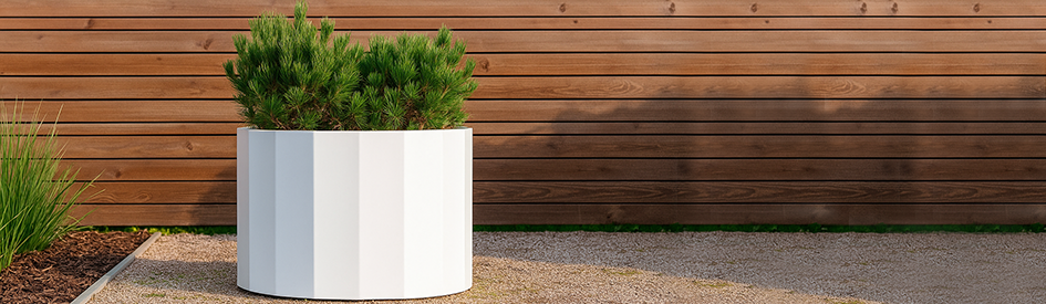 Zestienhoekige plantenbakken