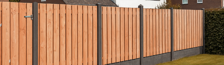 Hout Beton Schutting met Dubbele Onderplaat 