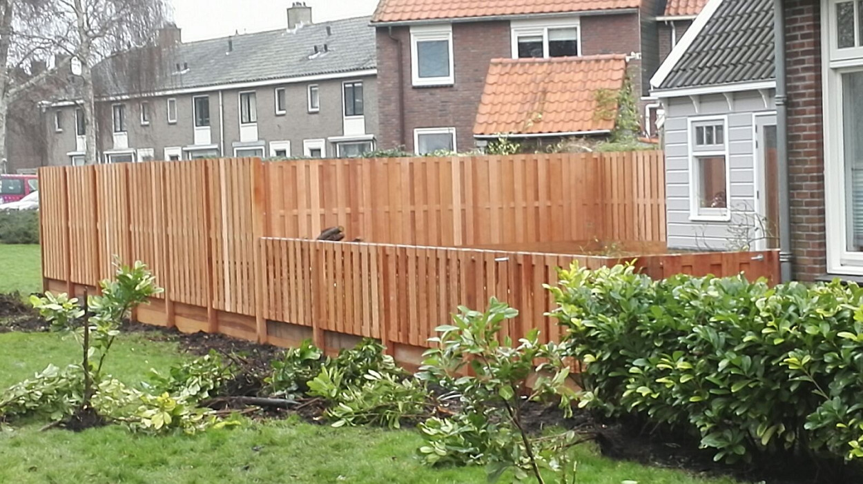 Hardhouten Tuinscherm Recht Verticaal 180x90 cm