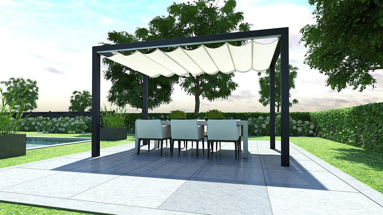 Aluminium Pergola 200(B)x250(U) cm