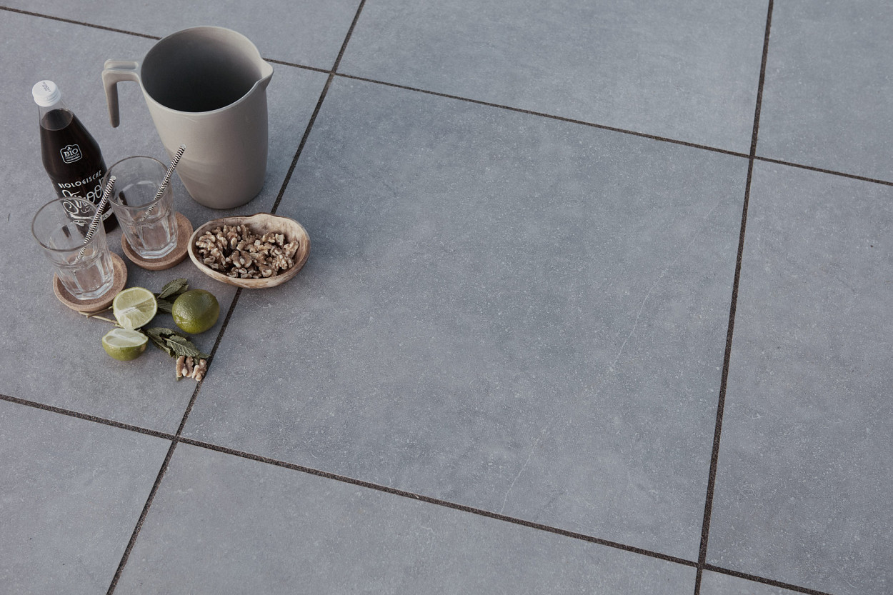 Restpartij Almere: 4.31m2 GeoCeramica 60x60x4 cm Impasto Grigio