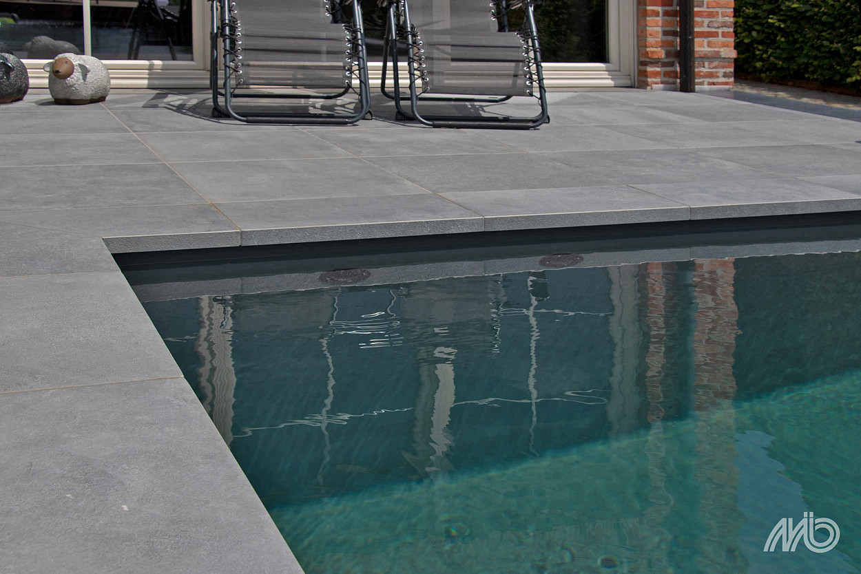 CeraLuxe 90x90x3 cm Belgian Bluestone Grigio  Nog maar 49m2