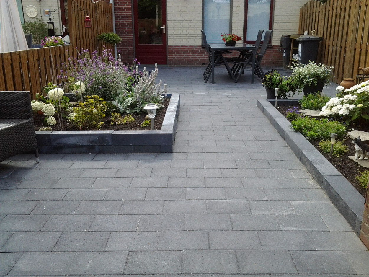 Restpartij Schagen: 8m2 Straksteen 20x30x5 cm Antraciet