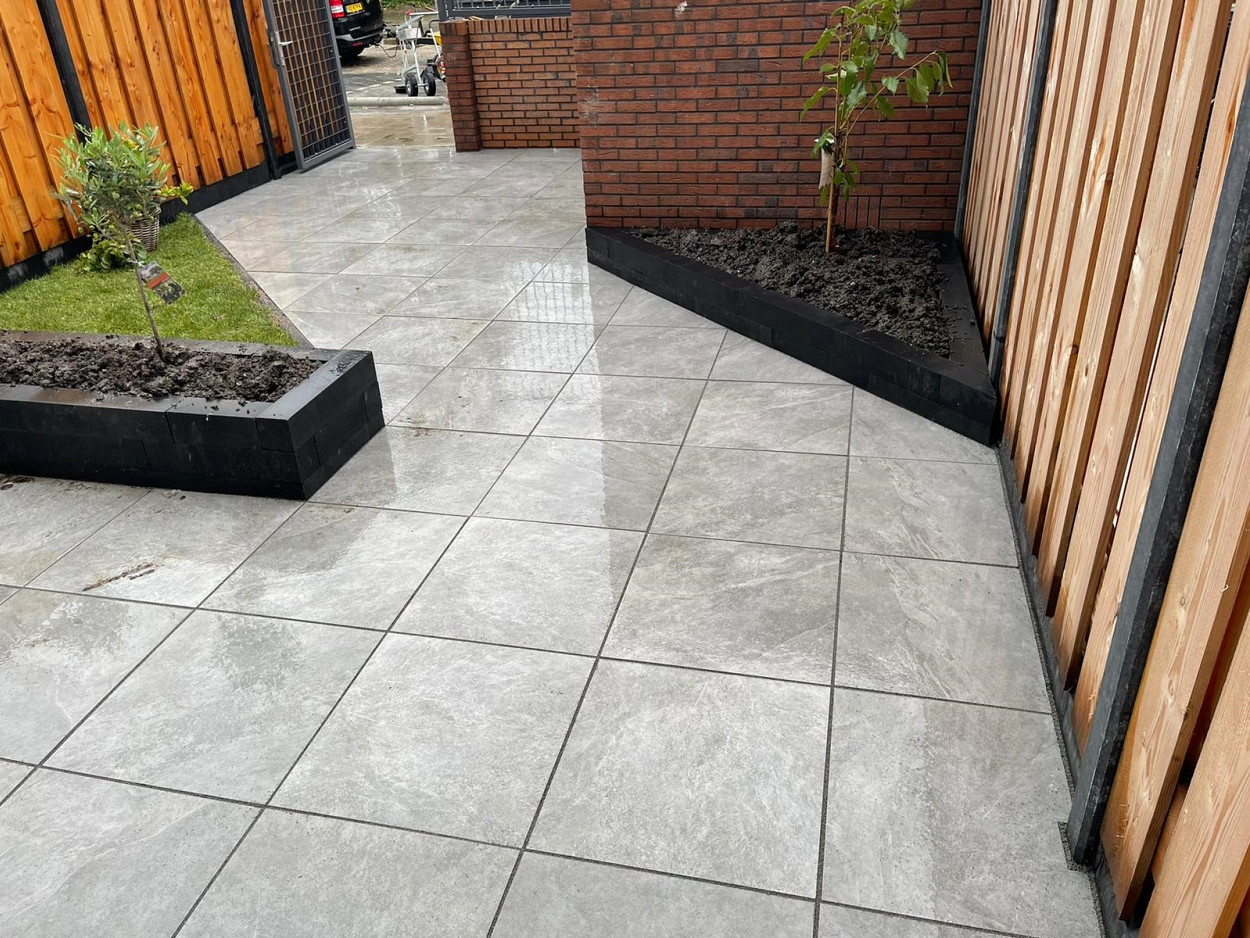 Actietegel keramiek op beton 60x60x4 cm Slate Design Grey