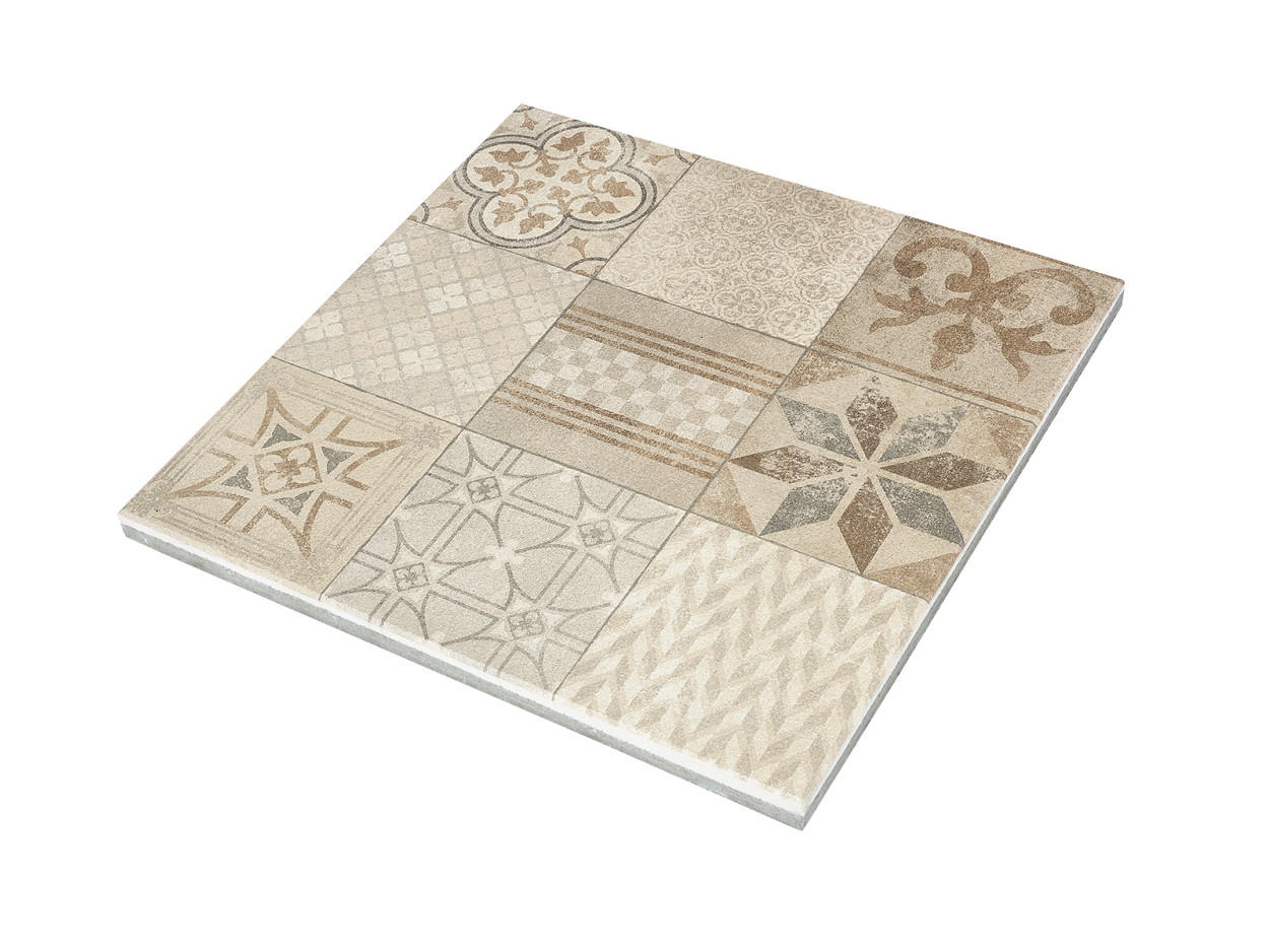 Restpartij Zwanenburg: ca. 11,5m2 Marlux Designtegel 60x60x3 cm Mosaic Arabica
