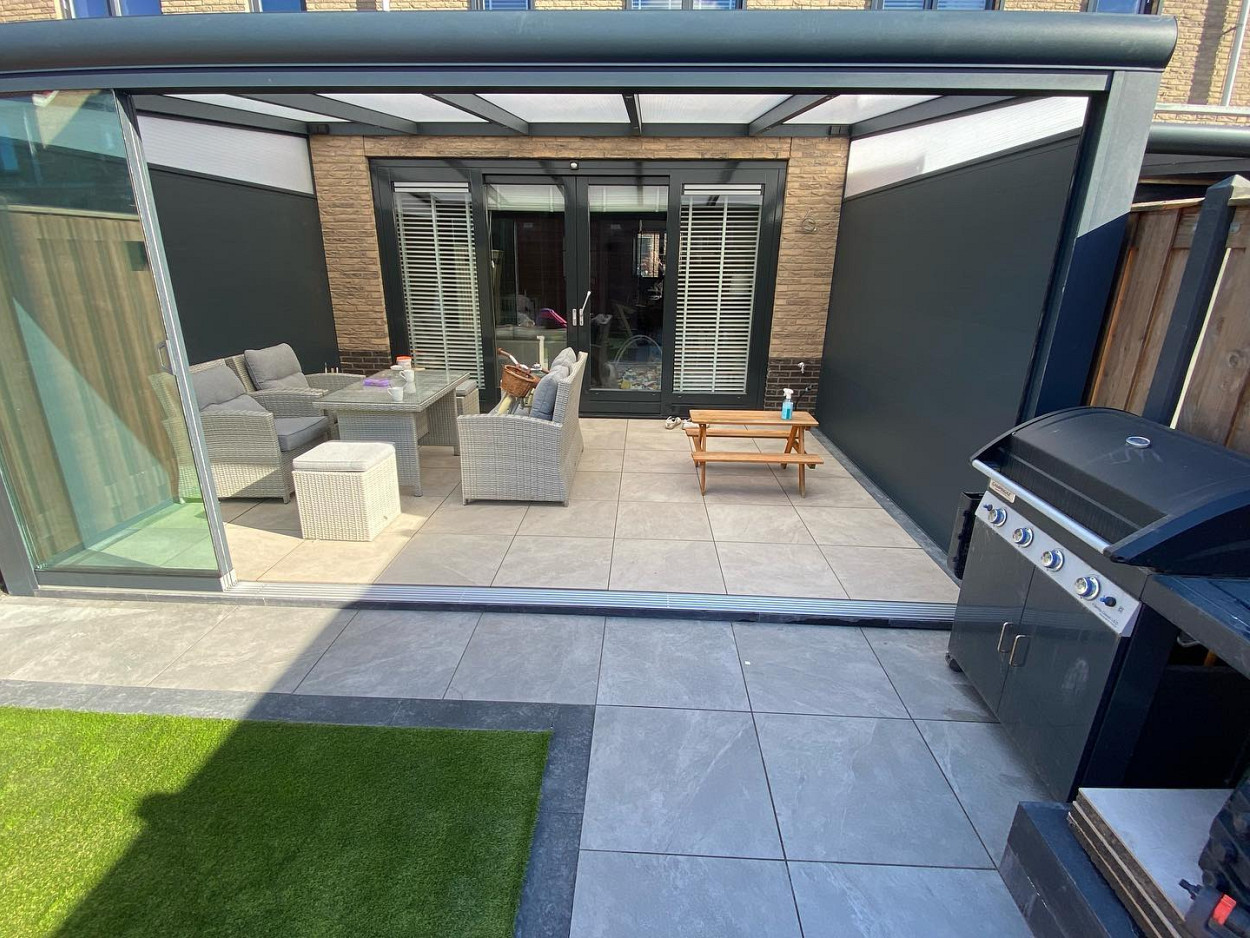 Actietegel Keramiek op Beton 60x60x4 cm Slate Design Greige (beperkt leverbaar)