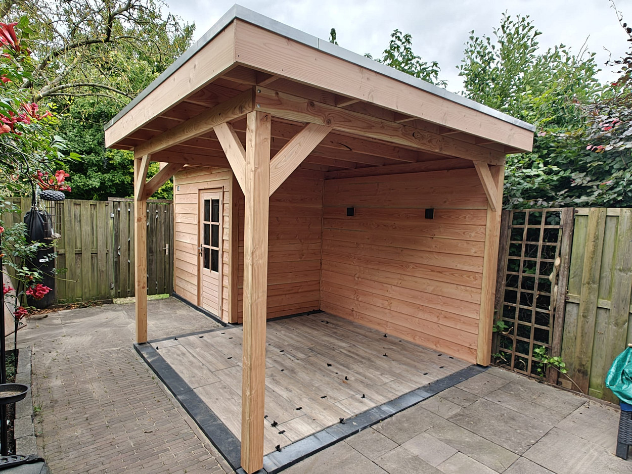 JWOODS Douglas Geschaafde Paal 11x11x250 cm, naturel