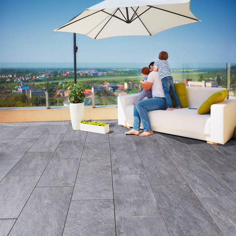 GeoCeramica 40x80x4 cm Fiordi Fumo