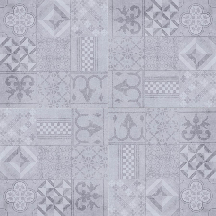 Restpartij Zwanenburg: ca. 2m2 GeoCeramica 60x60x4 cm Mosaik Grey