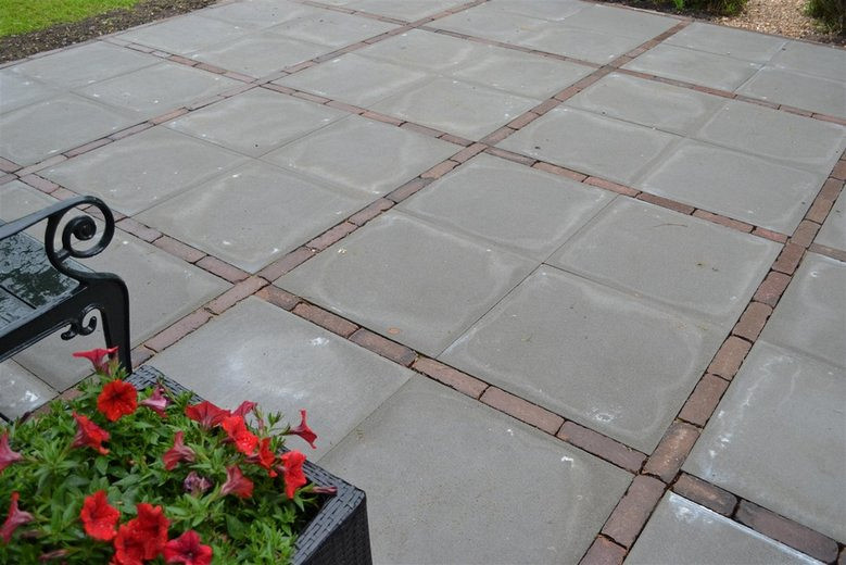 Betontegels 50x50x4 cm Grijs met facet