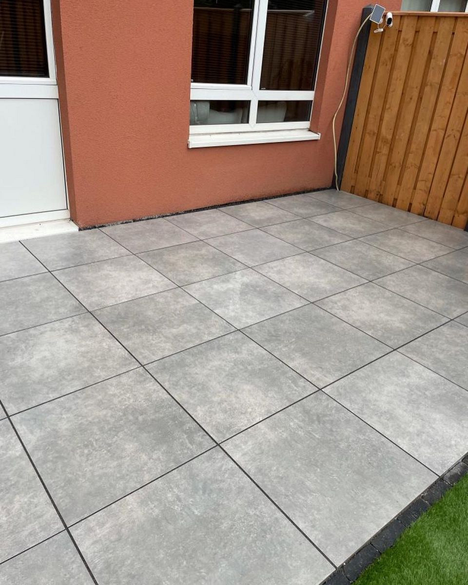 Actietegel keramiek op beton 60x60x4 cm Style Grigio