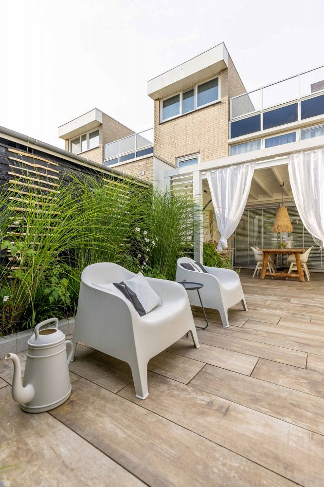 Outletpartij Zwanenburg: 99,36 m2 GeoCeramica® 120x30x4 Ibiza Wood Beige