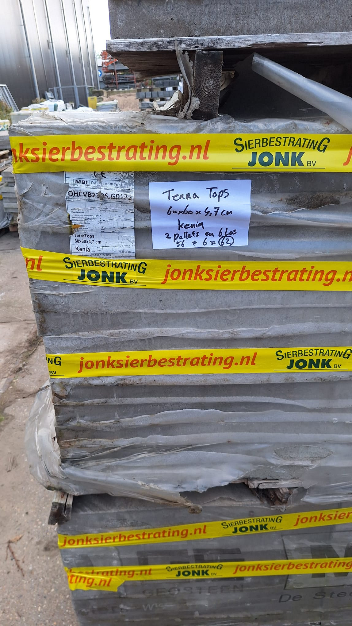 Restpartij Schagen: 22,3m2 Terratops 60x60x4,7 Kenia