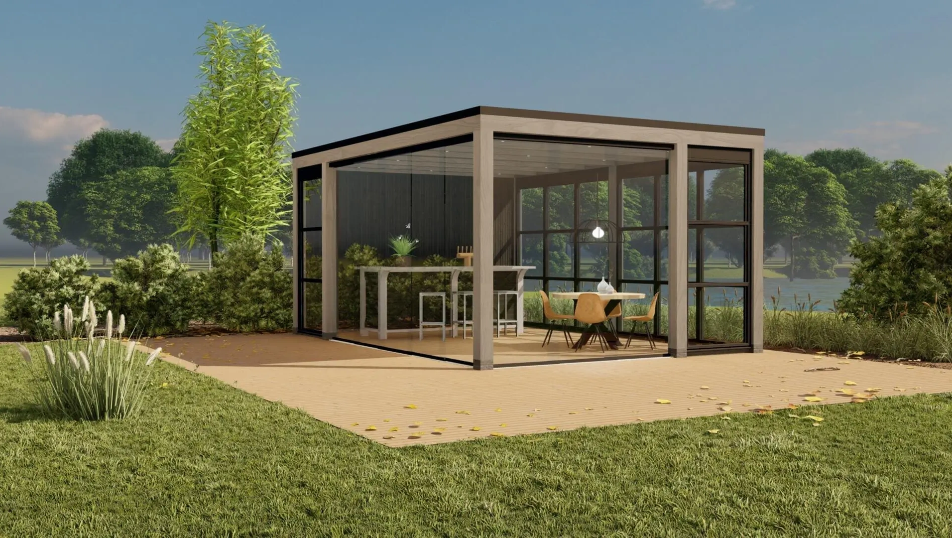 3655 buitenverblijf valencia 5410x3781 mm grijs zwart 2  ver af