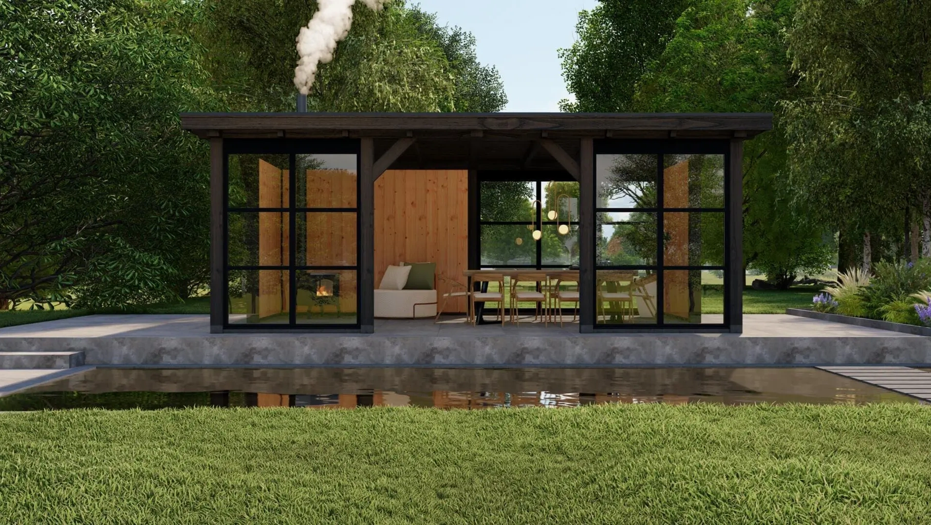 3627 buitenverblijf brussel dakmaat 6935x4319mm staandermaat 6395x3770mm  voorzijde 1 