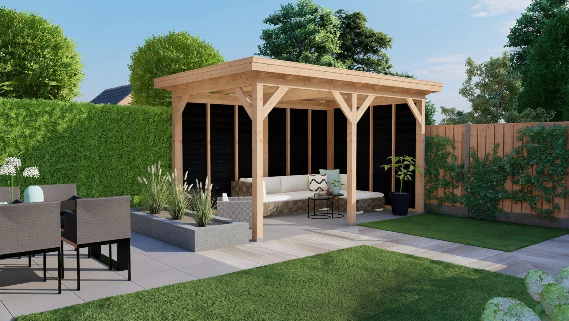 3678 buitenverblijf parijs 4800x3250mm onbehandeld  ver af