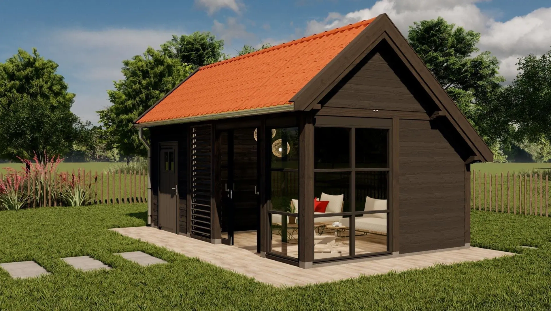 3728 kapschuur stockholm kapmaat 6900x4450 mm staandermaat 6395x3770 mm ebben zwart  rechterzijde dichtbij