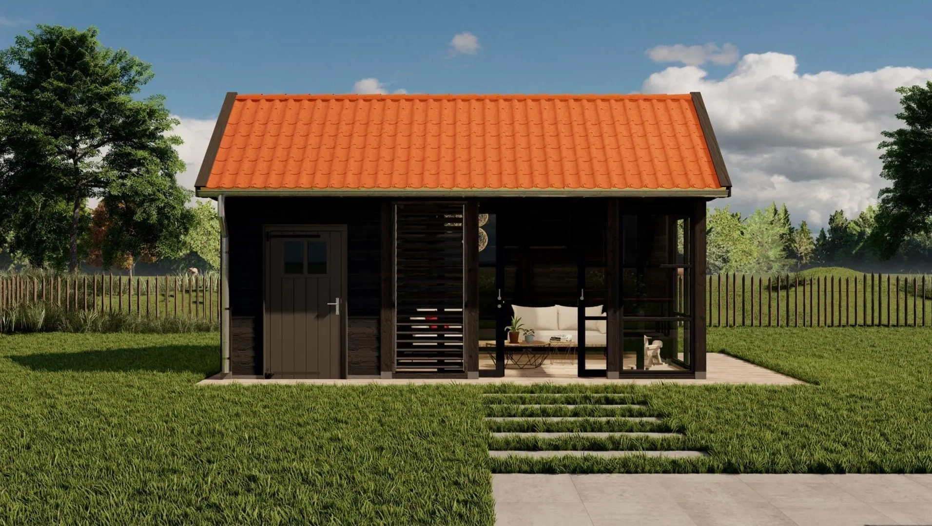 3728 kapschuur stockholm kapmaat 6900x4450 mm staandermaat 6395x3770 mm ebben zwart  voorzijde 1