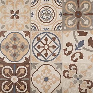 Outletpartij Edam: Designo Mosaic  60x60x3 cm Terra