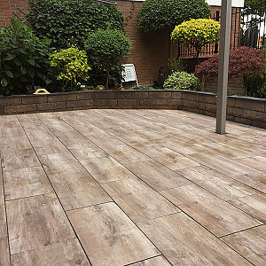Restpartij Almere: Ca. 18.04 m2 GeoCeramica 40x80x4 cm Timber Noce