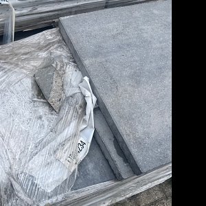 Restpartij almere: Ca. 28.08 m2 H2O Comfort Square 60x60x4 cm Nero/Grey