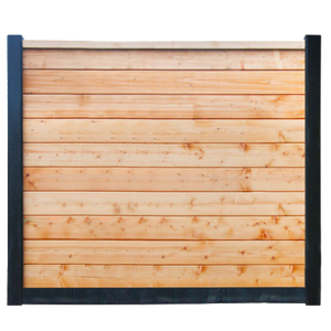 Betonnen Sleufpalen met Stapelset Blokhutprofiel