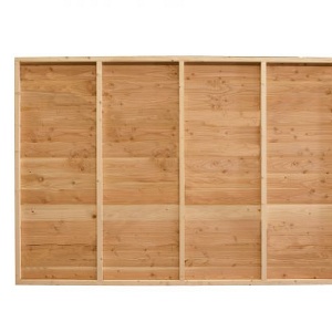 JWOODS Wand Modern 201 tot 300 cm - Zweeds rabat naturel dubbelzijdig