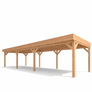 JWOODS Buitenverblijf 1000x370 cm, Fijnbezaagd