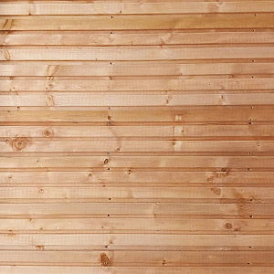 JWOODS Wand 301 tot 400 cm - Horizontaal triple rabat Naturel enkelzijdig