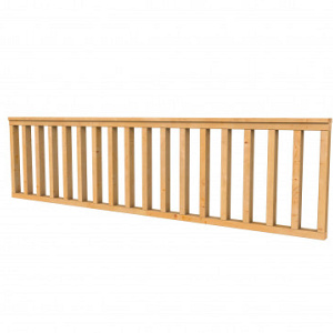 Douglas hekwerk geschaafd onbehandeld 278,5x73 cm