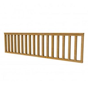 Douglas hekwerk geschaafd groen geïmpregneerd 278,5x73 cm