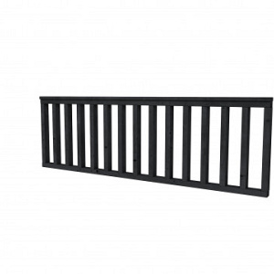 Douglas hekwerk geschaafd zwart geïmpregneerd 228,5x73 cm